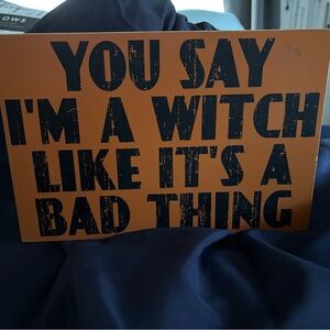Witch Halloween Sign